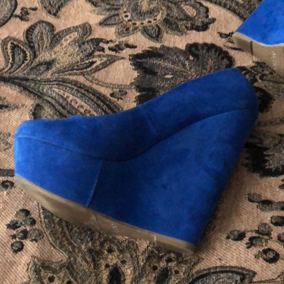 Blue platform wedges - Picture 3 of 4